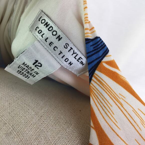 London Style Collection Justine Asymmetric Dress - Picture 8 of 16